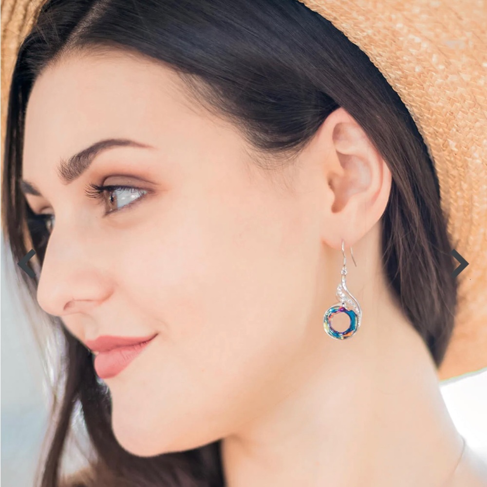 Crystal earrings - Picture 2 of 5